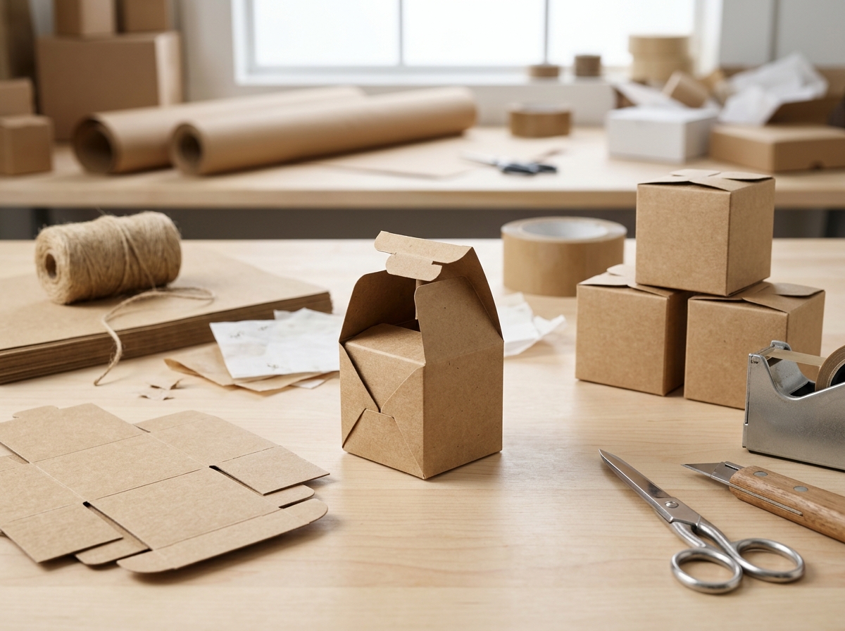 Hands assembling a tuck-top gift box in seconds